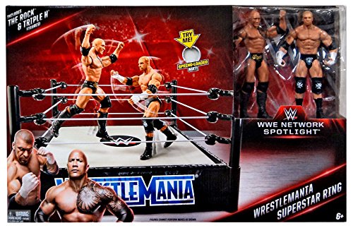 WWE Wrestling WWE Network Spotlight WrestleMania Exclusive Superstar Ring [Includes The Rock & Triple H]