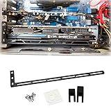 CloverTale Graphics Card GPU Brace Support, Video Card Sag Holder Bracket, Anodized Aerospace Aluminum (Upgraded Version Black)