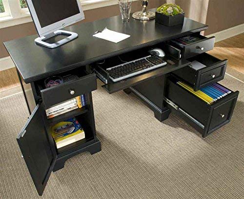 Bedford Black Pedestal Desk - Image 4