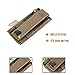 OneTigris Single/Double/Triple Pistol Mag Pouch with Front Loop Panel for Glock M1911 92F Magazines 40mm Grenade (Single-Stack, Black)