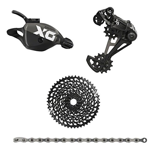 SRAM Eagle GX/X01 4 Piece Groupset Without Crankset, Black/Silver
