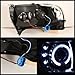 Xtune for 1994-2001 Dodge Ram 1500, 1994-2002 Ram 2500/3500 Smoked Halo Projector Headlights + LED Tail Lights 1997 1998 1999