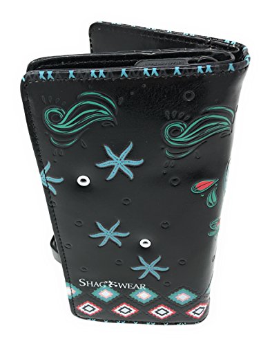 Shagwear Mermaid Garden Wallet Black