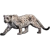 MMOS X Resin Leopard Decorations, Home Decor Leopard Statues for Desktops, Durable Polyresin with Intricate Details for Animal Lovers, White