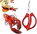 3-Pack Multi-Purpose Kitchen Shears & Lobster Forks Set (6 Pieces) – Heavy-Duty Seafood Scissors for Crab, Shrimp, Fish, Vegetables, Nuts – Includes Non-Slip Grip & Crushing Claws