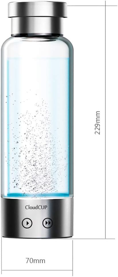 YangYS Hydrogen Water Bottle, Hydrogen Rich Water Cup, Hydrogen-Rich Generator with USB Charging, Anti Aging Antioxidant Glass