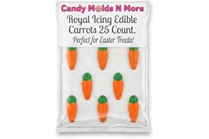 Candy Molds N More Royal Icing Edible Carrots 25 Count
