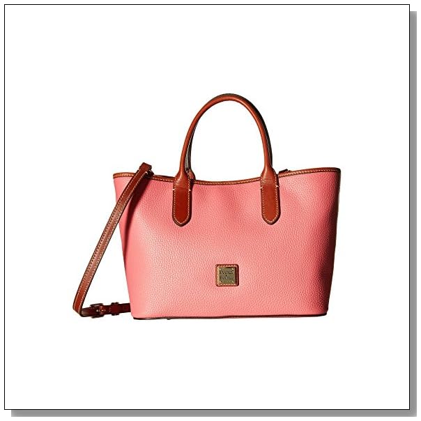 Dooney Bourke Pink Leather Handbag - BLUE CRYSTAL SKY