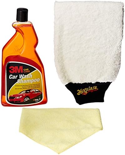 3M Combo of Shampoo (1 L), Wash Mitt and Microfiber Cloth 3M Combo of Shampoo (1 L), Wash Mitt and Microfiber Cloth