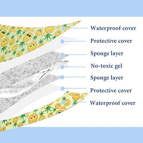 Dog Cool Mat, Dogs Self Cooling Gel Mat Pads Pet Cool Beds (Medium (50x65cm), pineapple cooling mat) - Image 5