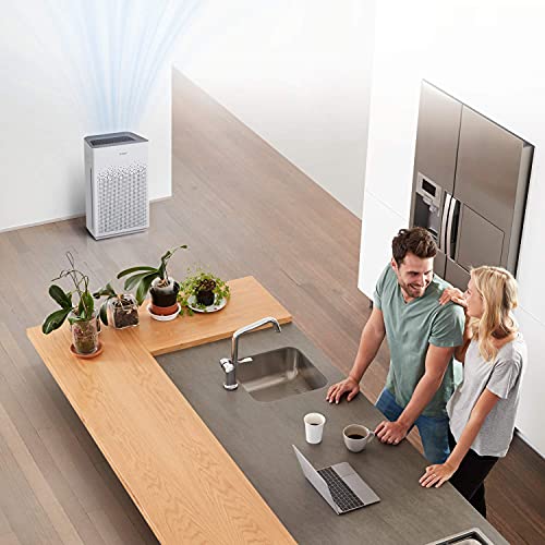 WINIX Zero-S Air Purifier for Allergy Sufferers, CADR 400 m³/h, 100 m², Air Purifier for Smoking Rooms Against Allergies, Dust, Pollen, Pet Hair, Air Quality Display, Auto Sleep Mode, White | PlasmaWave technology against allergies, dust, pollen and pet hair, air quality sensor, auto & sleep mode, smoking room