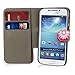 32nd Design book wallet PU leather case cover for Samsung Galaxy S4 Zoom C1010 + screen protector and cleaning cloth - Gerbera