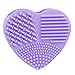 DZT1968® Silicone Fashion Egg Cleaning Glove Makeup Washing Brush Scrubber Tool Cleaners (Purple)