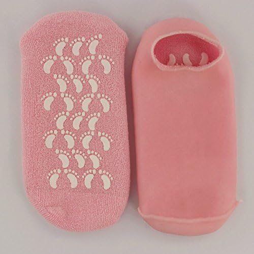 Veewon 2 Pair Moisturizing Gel Socks with Spa Quality Gel for Moisturizing Vitamin E and Oil Infused Helping Repair Dry Cracked Skins and Softens Feet - Image 4