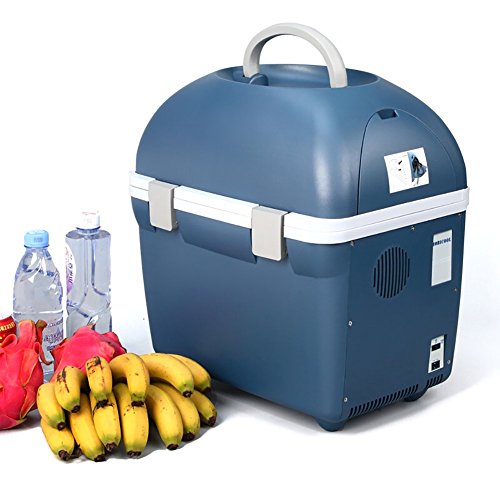 Click Here to See More Images LE Mini Fridges Car refrigerator 20L Car home Refrigeration Small mini home refrigerator Portable heating and cooling box 12V original +220V household power supply,20L_41.53046cm
