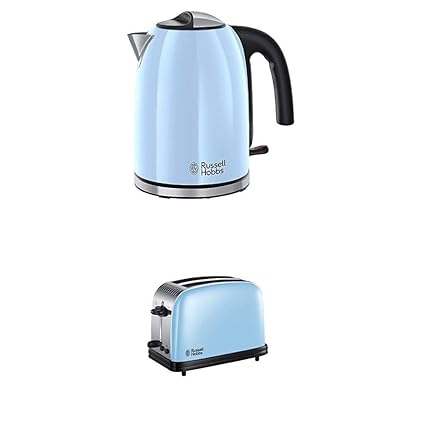 Russell Hobbs Colours Kettle And 2 Slice Toaster Set Heavenly