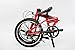 EuroMini Urbano Lightest Aluminum Frame Shimano 8-Speed 24lb Folding Bike, 20-Inch, Redthumb 1