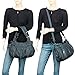 Scarleton Purses for Women Large Hobo Bags Washed Vegan Leather Shoulder Bag Satchel Tote Top Handle Handbags, H129207, Blue
