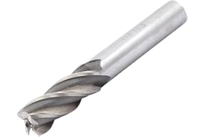 Aexit 13.5mm x Milling Cutters 12mm HSS Straight Shank 4 Flutes End Mill Cutter T Slot Cutters 88mm Length