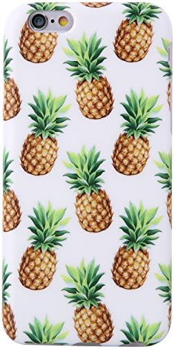iPhone 6 Plus Case, KINFUTON iPhone 6 Plus Phone Case, IMD TPU Anti Scratch Sleek Soft Case, Compatible with iPhone 6Plus/6sPlus 5.5" (Pineapples-K46)