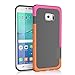Galaxy S6 Edge Case, TILL(TM) Ultra Slim 3 Color Hybrid Impact Anti-slip Shockproof Soft TPU Hard PC Bumper Extra Front Raised Lip Case Cover for Samsung Galaxy S6 Edge S VI Edge G925 [Gray]