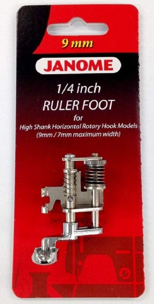 Janome 1/4" Ruler Foot for High Shank Models (9mm or 7mm