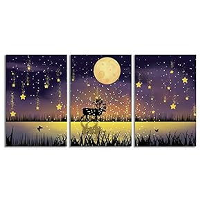 NWT Canvas Wall Art Abstract Beautiful Sky Fantasy...