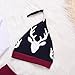 3PCs Baby Boys Little Brother Arrows Romper+Long Deer Pant+Hat Outfits Set (White, 0-6Months)