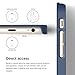 iPhone 6S Case, elago® [Outift Matrix][Jean Indigo] - [Premium Hybrid Construction][Brushed Aluminum][Spark Design Award] - for iPhone 6/6S