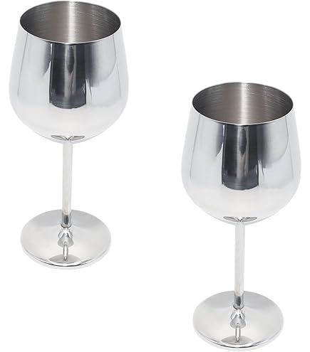 Amazon.com: 不鏽鋼LUX 73344 明亮不鏽鋼酒杯/品酒高腳杯(新版本