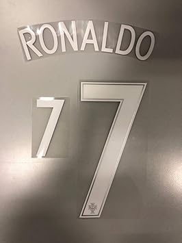 Flock Original Portugal Trikot 25cm - Ronaldo 7