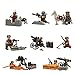 Real Minifigures Set - 8pcs Army Minifigures soldier with Military Weapons Accessories Soldier Minifigures Toys Building Blocks 100% Compatible