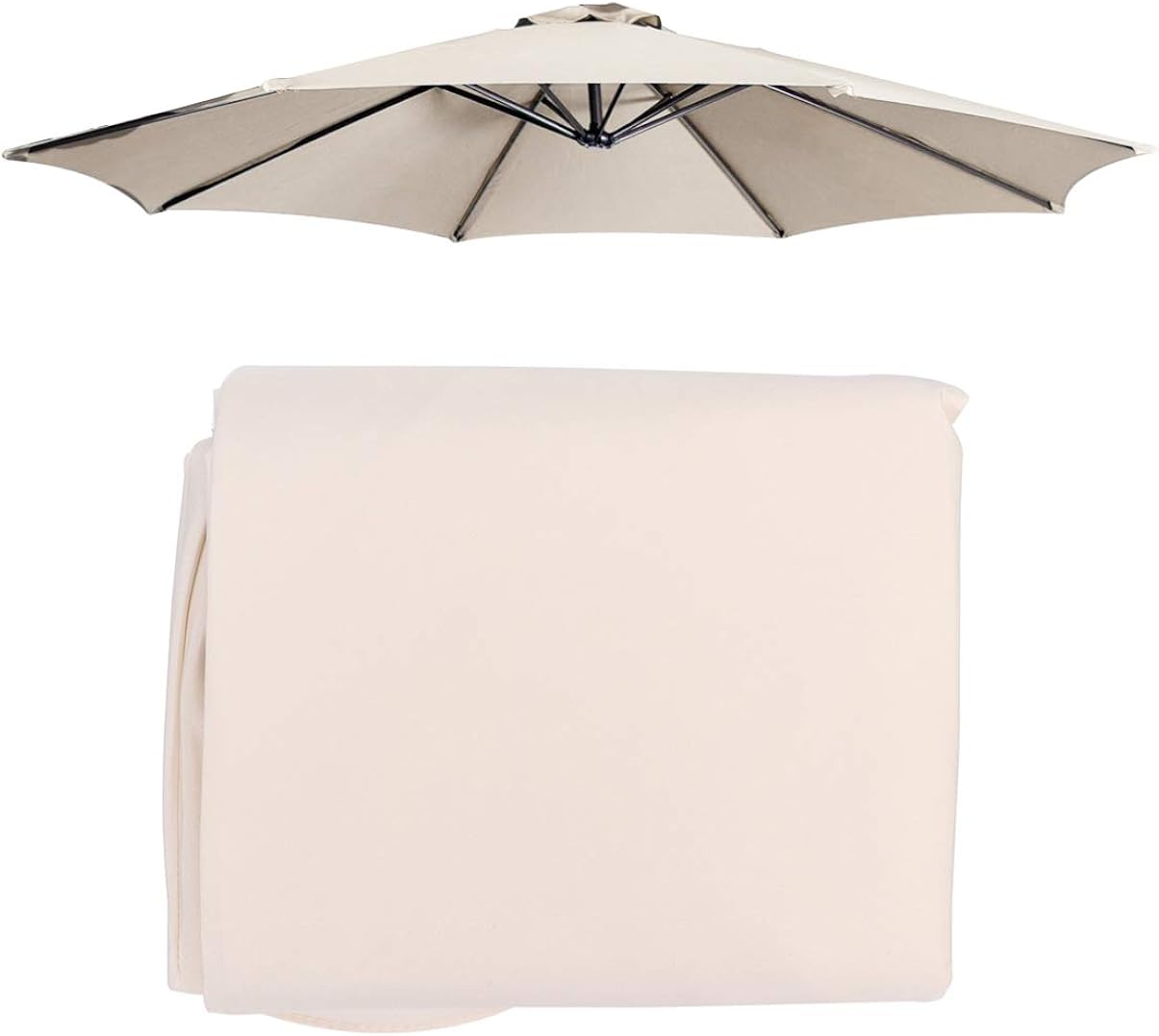 Cabilock Cubierta para sombrilla, protección UV, de poliéster, 8 hilos, para mesa exterior