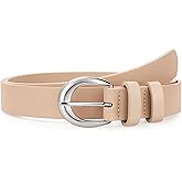 JASGOOD Women Leather Belt with Gold Buckle Fashion Women Belt Casual Leather Belt for Jeans Pants Dress
