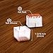 MelonBoat 24 Pack Chair Leg Floor Protectors, Fit Square Leg 1-1/4 to 1-3/8 inches, Chair Leg Caps with Furniture Felt Slider Glide Pads, A-SQ033, Fit Square Leg 1.26''-1.38''