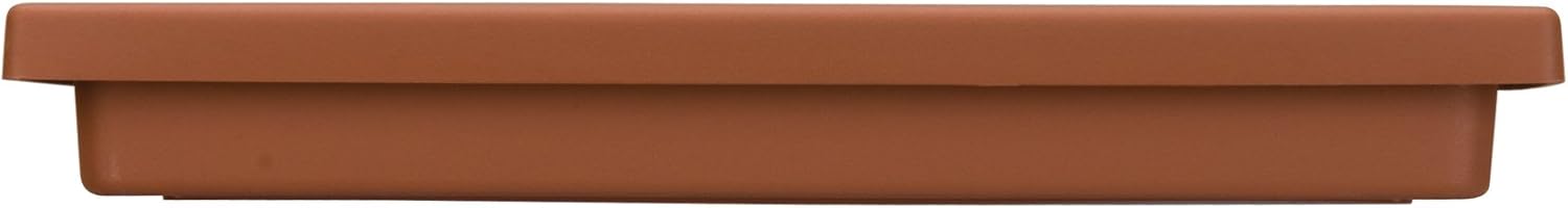 Akro Mils SRO15500E21 Accent Tray for the 15.5 Inch Accent Planter, Chocolate, 14-Inch Tray : Plant Tray Square : Garden & Outdoor