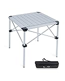 iClimb Lightweight Stable Alu. Folding Square Table