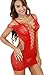 Freemale Women Sexy Mesh Lingerie Fishnet Babydoll Mini Dress Free Size Bodysuit