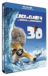 L'Age de glace 4 : La dérive des continents - Combo Blu-ray3D + Blu-ray+ DVD - Édition boîtier SteelBook