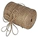 984 Feet Natural Jute Twine Hemp String Christmas Twine String Packing Materials Strong Twine for Gardening