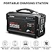 Audew 220Wh/60000mAh Portable Battery Generator Power Station Lithium Battery Power Supply with Silent 110V/60Hz,Max 200W AC Power Inverter,DC 12V/5A &USB Ports,Charged by Wall Outlet/Car/Solar Panel