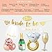 Bachelorette Party Decoration Rose Gold Bridal Shower Decorations kit Bride To Be Banner Veil Sash for Bride,30
