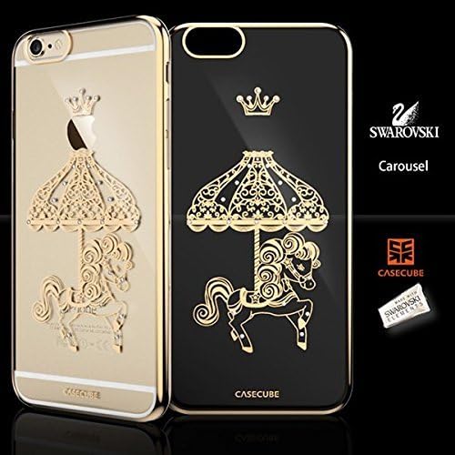 iPhone 6s Plus Case, CASECUBE [Brilliant Crome+Crystal] SWAROVSKI Series for Apple iPhone 6 Plus / iPhone 6s Plus - Swarovski (Carrousel)