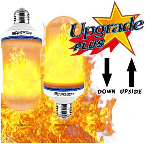 【Upside Down Flame Combustion! 】Upgraded PLUS Flame Bulb, 6W LED Flame lamps for Outdoors, Vintage Atmosphere Decorative LED Flame Light Bulb, Bar,Wedding,Christmas Lights LED Festival Decor