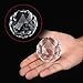 Faceted Crystal Ball Clear Cut Glass Ball 60/80mm Crystal Ball Prism Glass Translucent Faceted Gazing Ball Sphere Prisms Home Hotel Decor Hardware Fittings (80mm/3.15in)