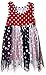 Bonnie Jean Girls' Knit Racerback To Spangeled Paneled Mesh Dress