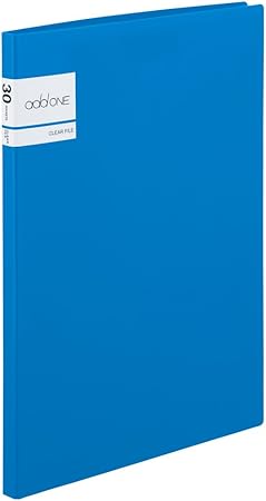 Amazon Co Jp セキセイ クリアファイル アドワン S 30ポケット ブルー Ad 31 文房具 オフィス用品