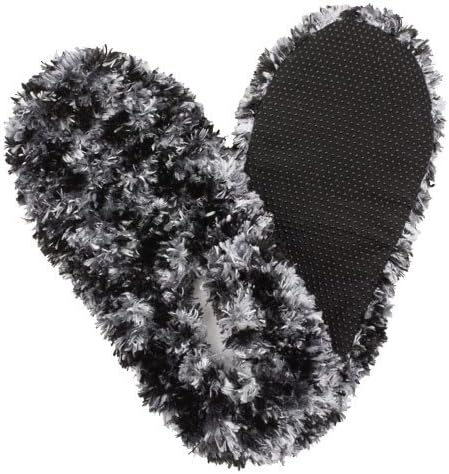 white fuzzy slippers