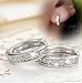 18k Silver Hoop Earrings Crystal Heart Stud Women Round Charming Jewellery Hot