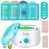 Crskiy Waxing Kit, Wax Kit for Women and Men, Hair